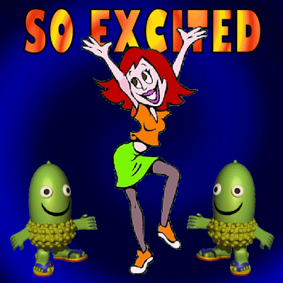 so excited cartoon