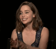 Emilia Clarke Laughing GIF