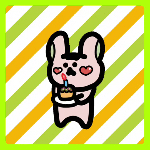 Happy Birthday Pink GIF by Playbear520_TW - Find & Share on GIPHY