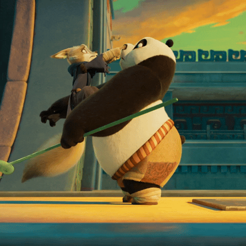 Fart Dreamworks GIF by Kung Fu Panda 4