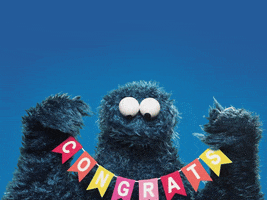 Celebrate Cookie Monster GIF by Sesame Street
