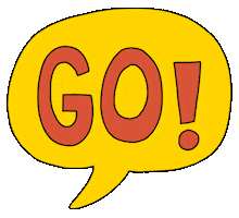 Go Go Go Yes Sticker by Rafs Design