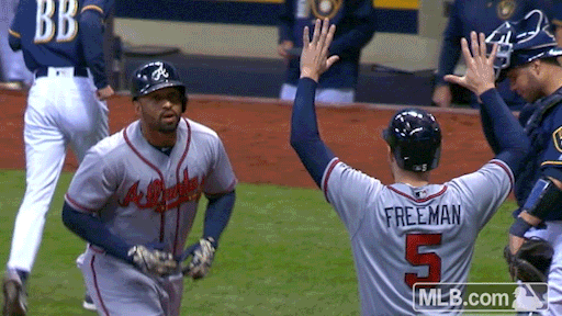 Atlanta Braves Fist Pump GIF by MLB - Find & Share on GIPHY