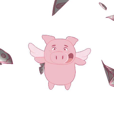 Pay Day Money Sticker by PositivelyPigasus