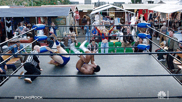The Rock Wrestling GIF by NBC