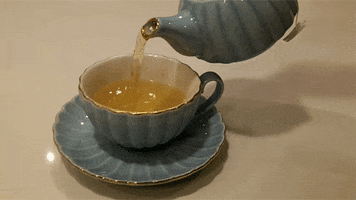 delicate tea time GIF