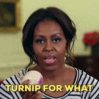 michelle obama turnip GIF by Obama