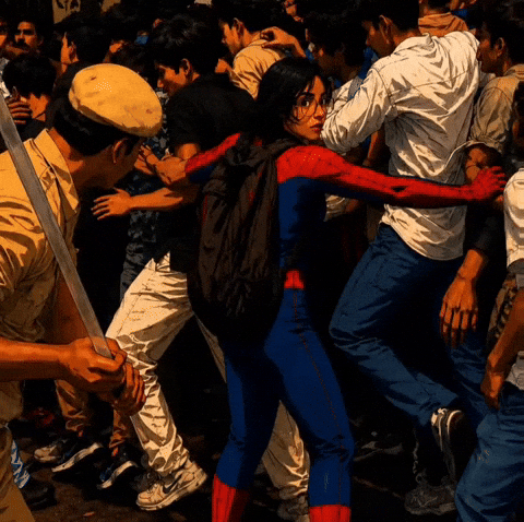 India Spiderman GIF