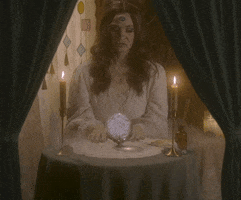 Crystal Ball Hello GIF by goodfortunesonly