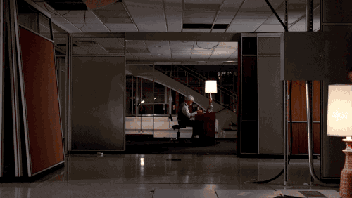 hallway fight scene