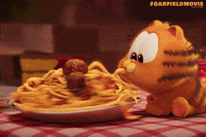 Garfield Movie Spaghetti GIF by Sony Pictures