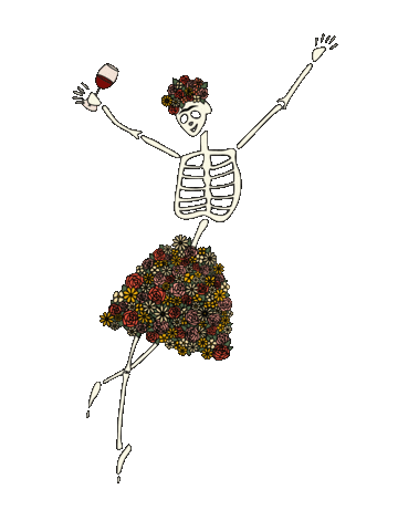 Frida Kahlo Flowers Sticker