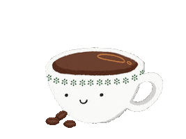Happy Coffee Sticker