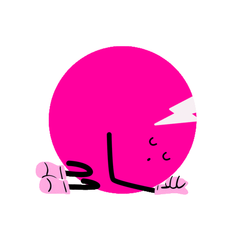 Sleepy Sticker by supercreativeteam