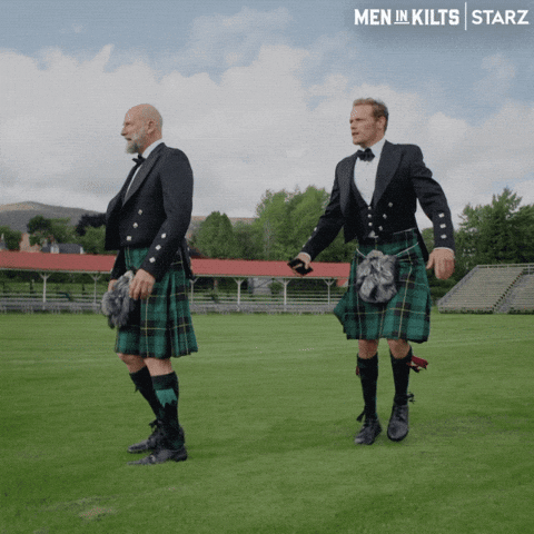 Sam Heughan Dancing GIF by Men in Kilts: A Roadtrip with Sam and Graham - Sam Heughan Dancing GIF by Men in Kilts: A Roadtrip with Sam and Graham