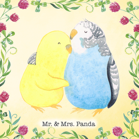 Birds Love GIF by Mr. & Mrs. Panda