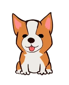 corgi STICKER
