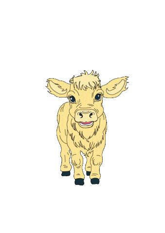 Kuh Sticker by Kugelzwei