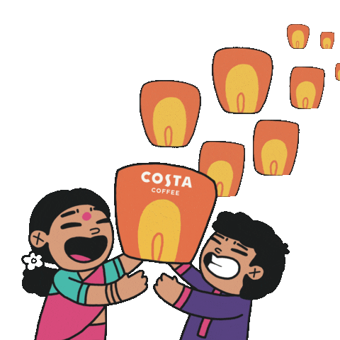 Festival Diwali Sticker by Costa Coffee India