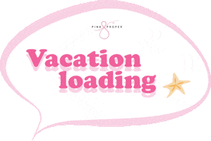 Pink Beach Sticker by pinknproper