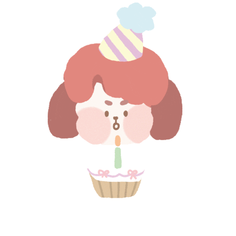 Happy Birthday Illustration Sticker