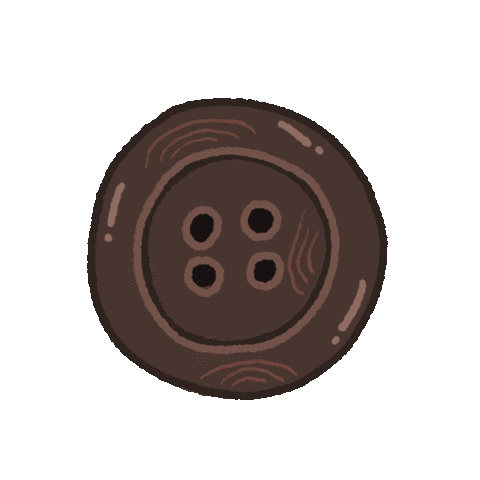 Wood Button Sticker by SEVY