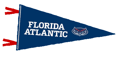 Fau Sticker by Florida Atlantic University
