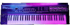 Synthesizer Neon Pink Sticker by MORPHOICE