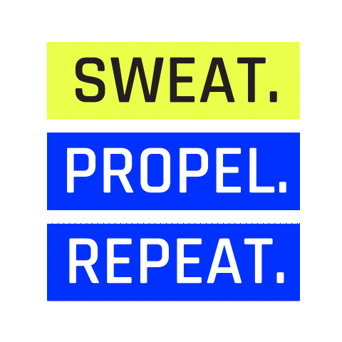 Run Sweat Sticker by propelwater