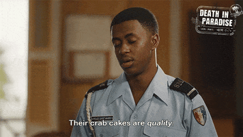 Crab Cakes GIF by Death In Paradise