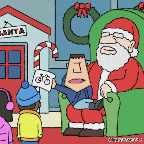 santa clause animation GIF by Rough Sketchz