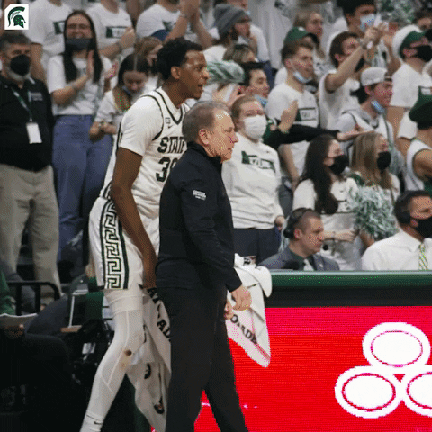 Go Green Turn Up GIF by Michigan State Athletics