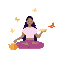 Happy Girl Sticker by Lebensbaum