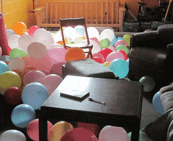 balloons basement GIF