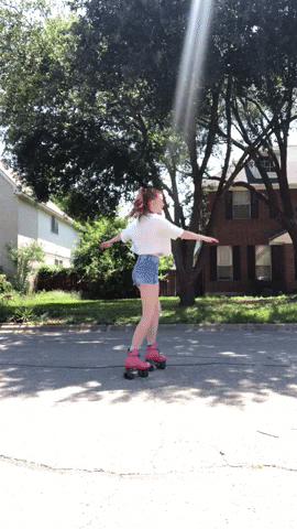 Spin Rollerskating GIF by Scorchin’ Stitches Crochet LLC