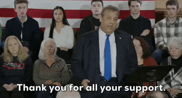 Chris Christie Thank You GIF by GIPHY News