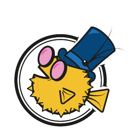 Mr. Blowfish Sticker