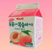 milk peach GIF by Shaking Food GIFs