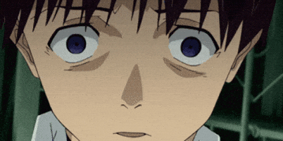 Shinji Shaking GIF