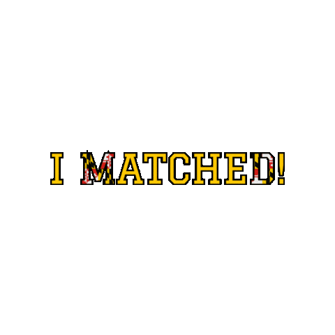 Maryland I Matched Sticker by UMSOMAdmissions