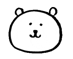 Face Bear Sticker by nagano