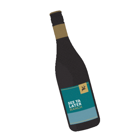 Cheers Wine Sticker by See Ya Later Ranch