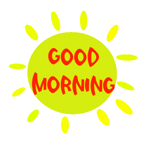 Good Morning Sticker