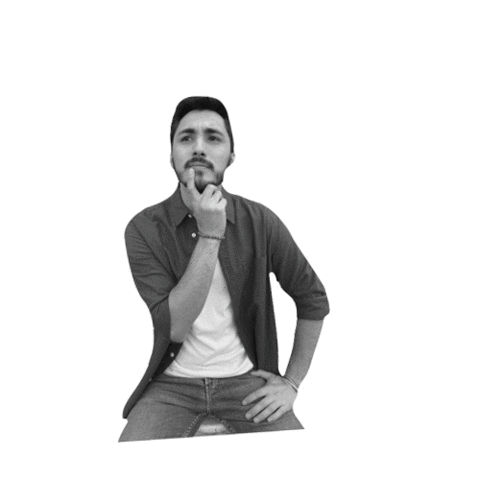 Confused Sticker by Red de Estudios para el Desarrollo