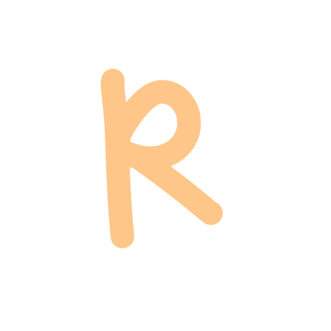 Pastel R Sticker