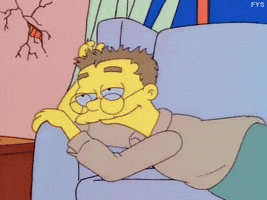hung over the simpsons GIF