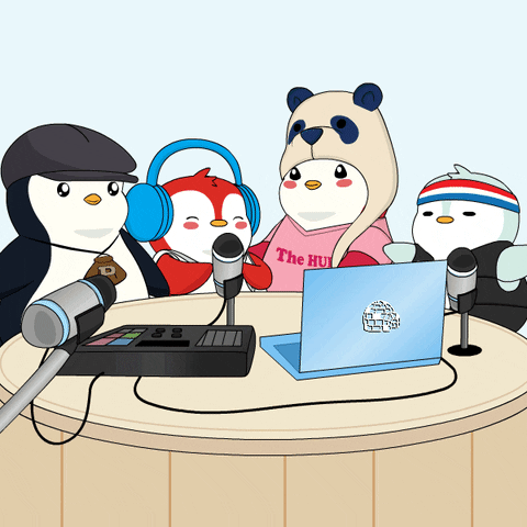 Recording On Air GIF by Pudgy Penguins