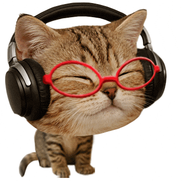Cat Vibing GIF