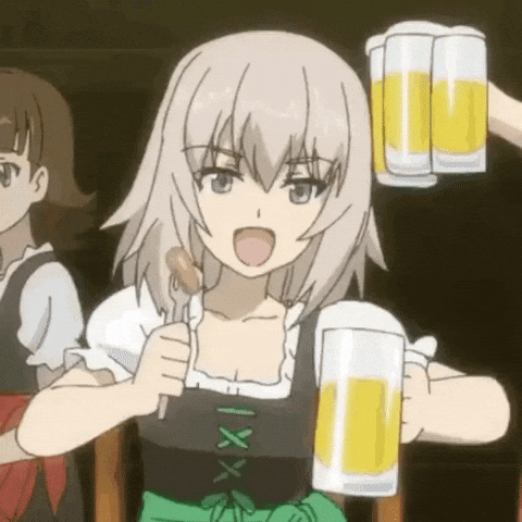 Girls Und Panzer Alcohol GIF