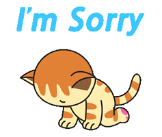 Sad I Am Sorry GIF by GoodMorningCat